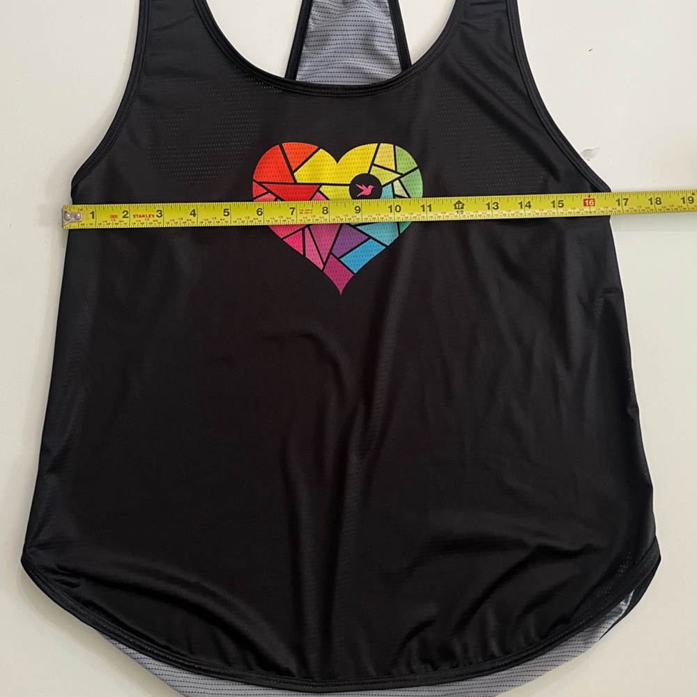 Colorful Heart Graphic Women's Tank Top - Picture 6 of 6